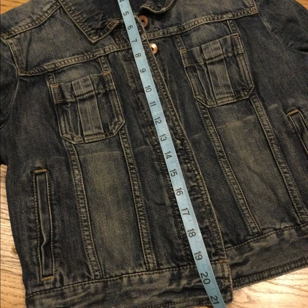 ♥️4XHP!♥️ Express | Cropped Classic Denim Jacket - Picture 12 of 14